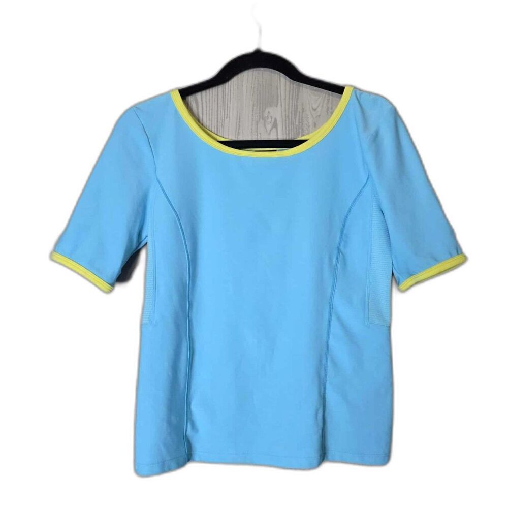 Nike Colorblock Mesh Panel Active Top – Size S